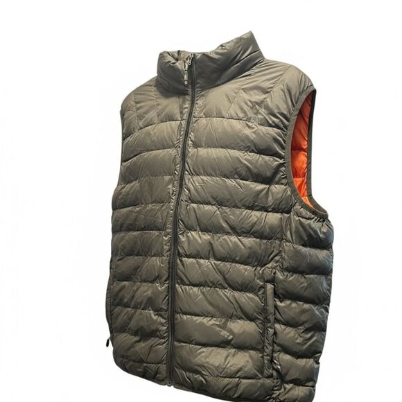 EUC Hawke &Co Sport Men's Performance Green Quilted Puffer Full Zip Vest Size XL - Picture 5 of 6